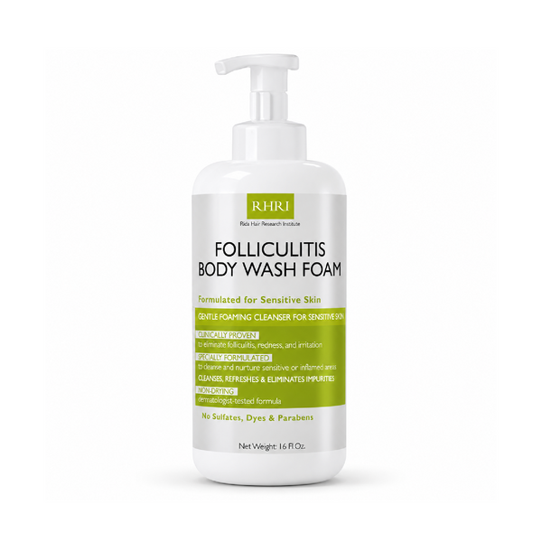 Folliculitis body wash foam