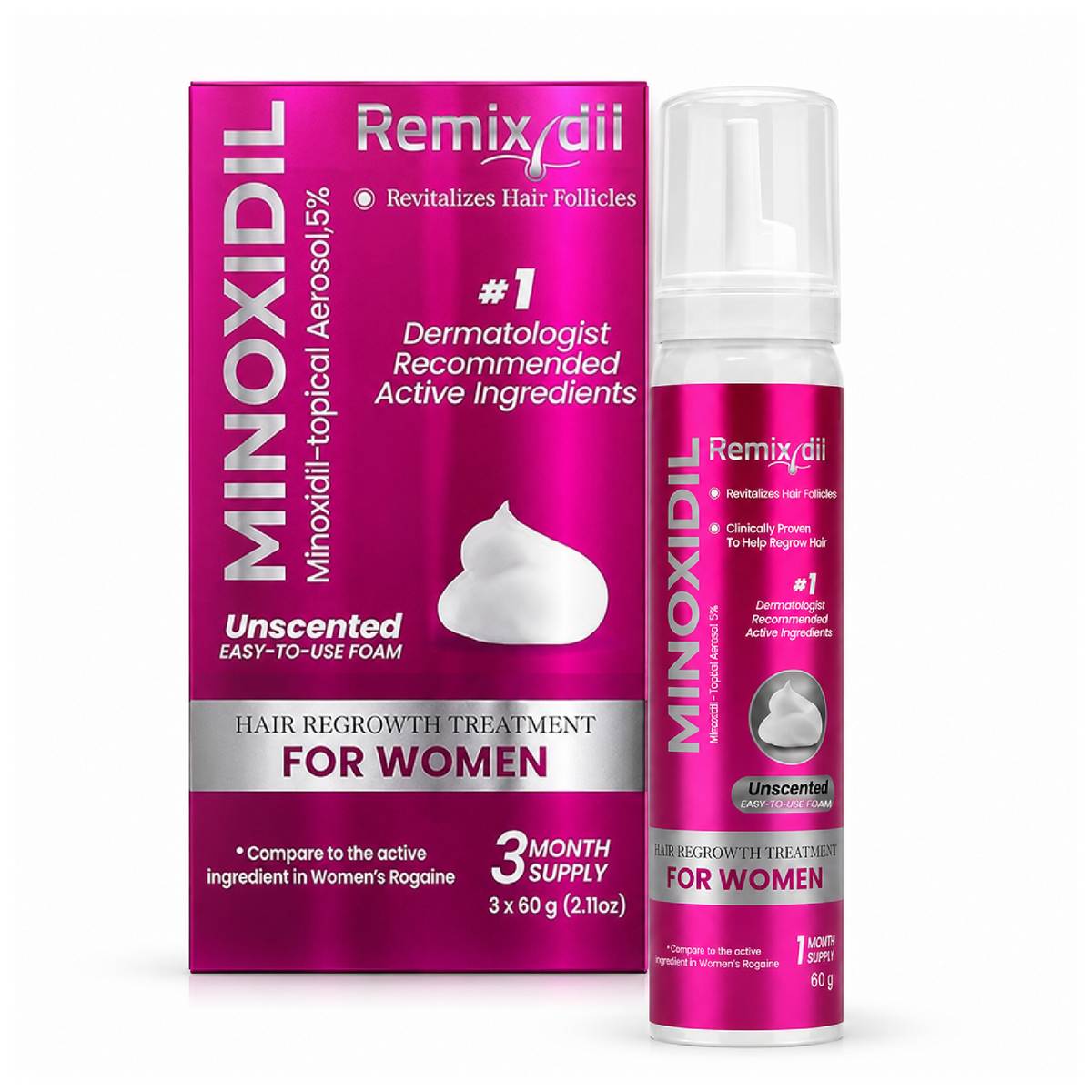 Minoxidil for Women Foams