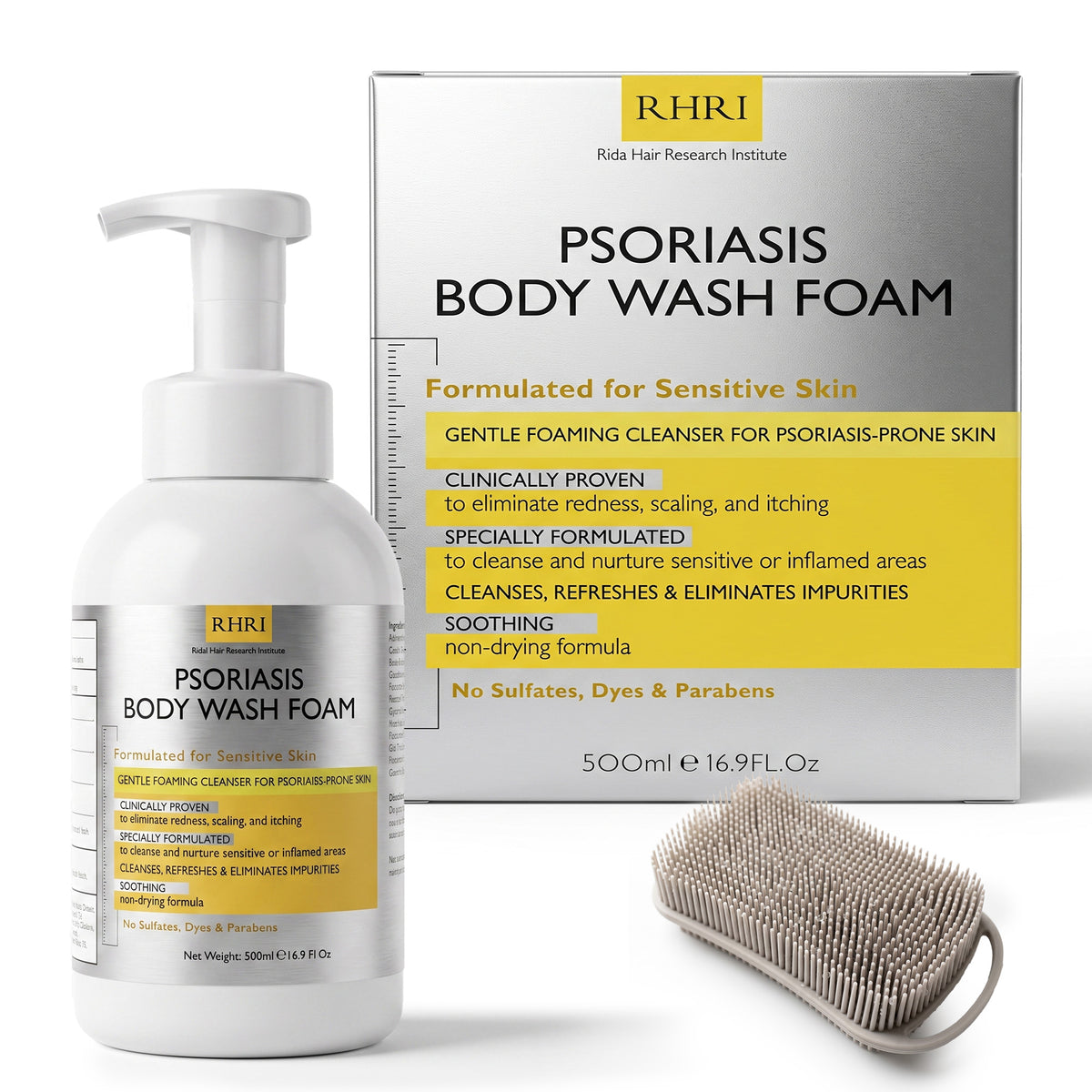 Psoriasis body wash foam
