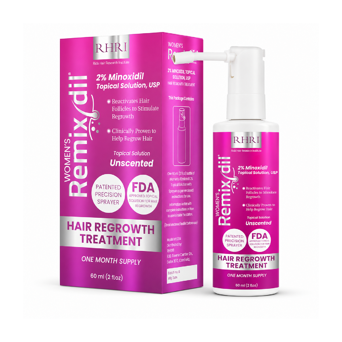 2% minoxidil for Women Spray Pack of 2
