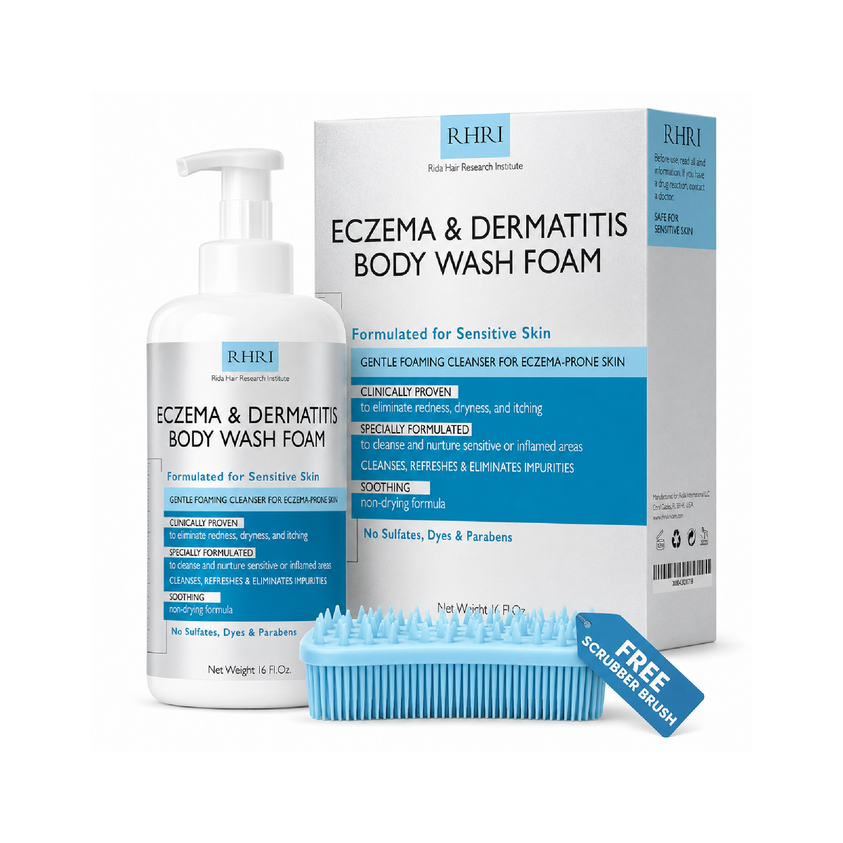 Eczema body wash foam