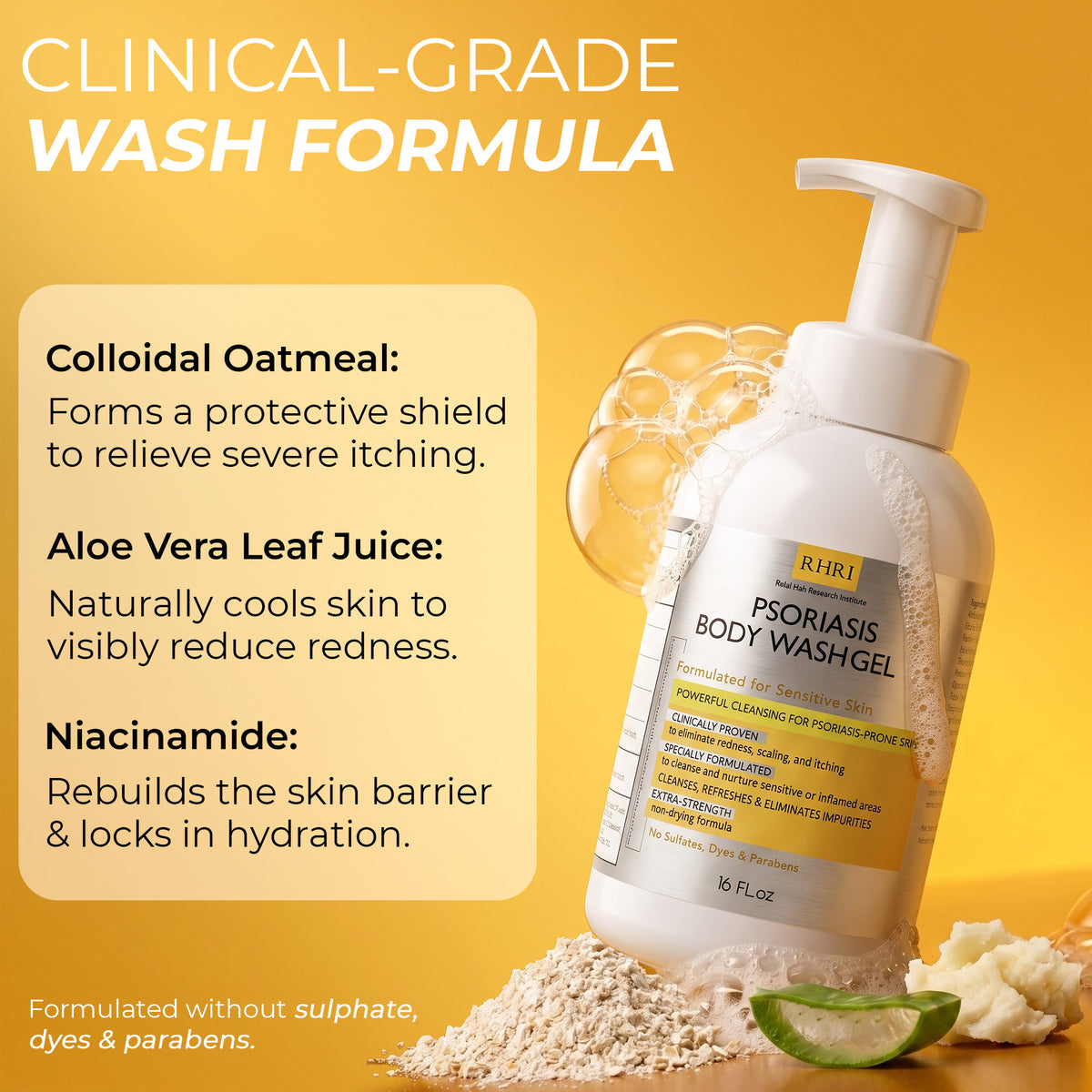 Psoriasis body wash Gel