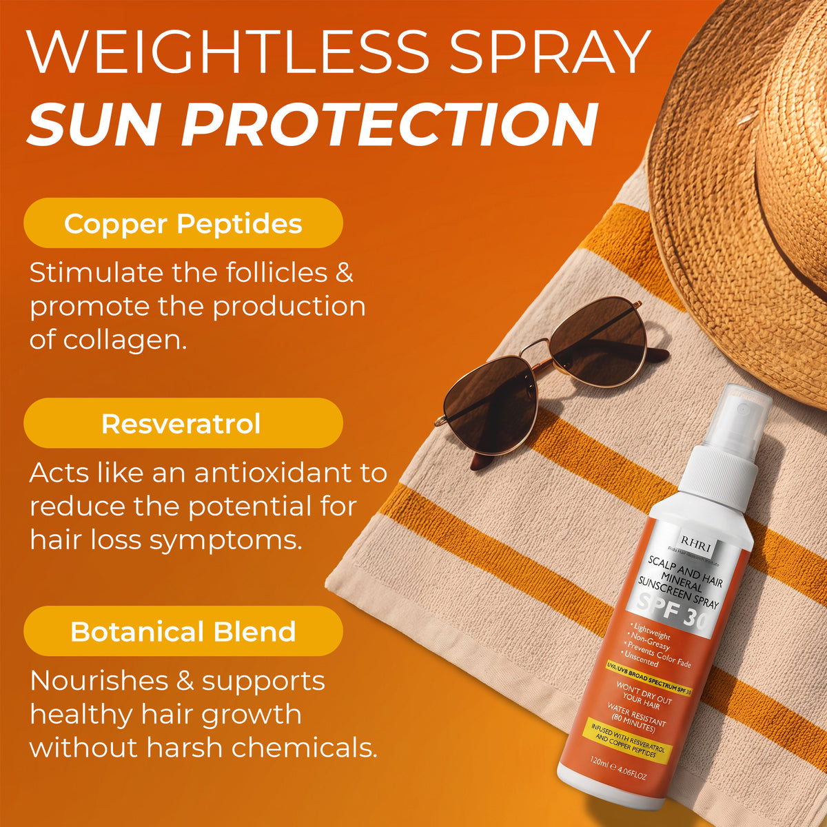 SPF 30 Sunscreen Spray 4 oz